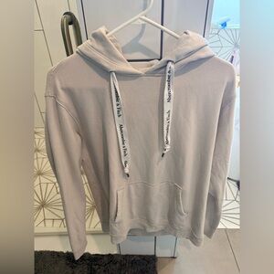 Abercrombie & Fitch Unisex Light Beige Hoodie
